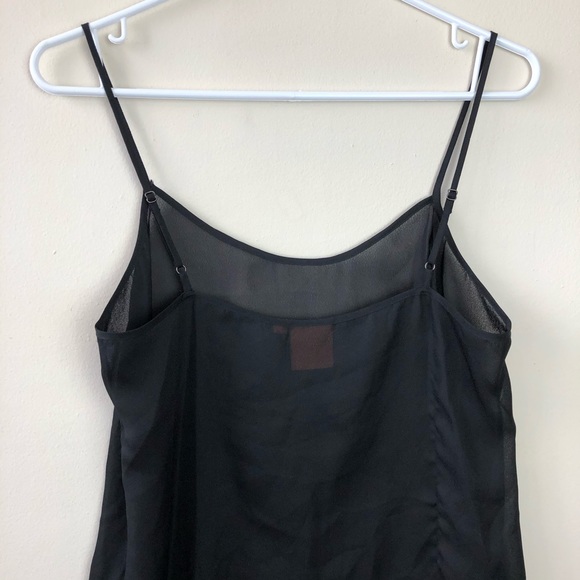 Tory Burch Size 6 Black Sheer Tank Top - Picture 6 of 8